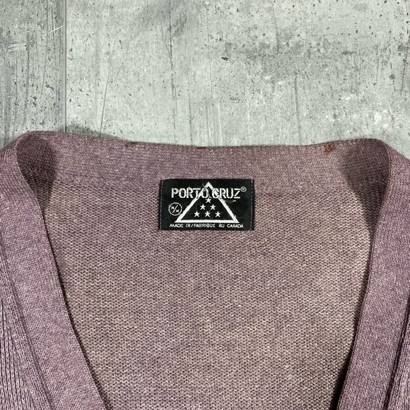 90s Vintage Purple Cardigan Sweater - Picture 5 of 8